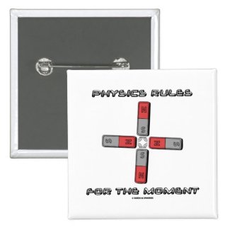 Physics Rules For The Moment (Magnetic Quadrupole) Pinback Buttons