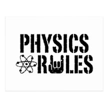 Physics Rules Postcards