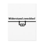 Physik Widerstand zwecklos icon Postcard