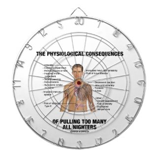 Physiological Consequences Pulling All Nighters Dartboard With Darts