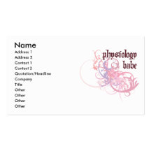 Physiology Babe Business Card Template