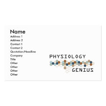 Physiology Genius Business Card