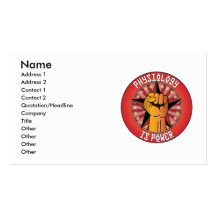 Physiology Is Power Business Card Template