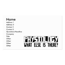 Physiology What Else Is There? Business Card