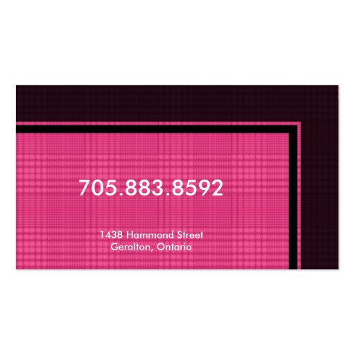 Physiotherapist Business Card - Monogram (back side)