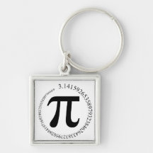 Pi (π) Day Key Chain