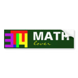 PI = 3.14 BUMPER STICKERS