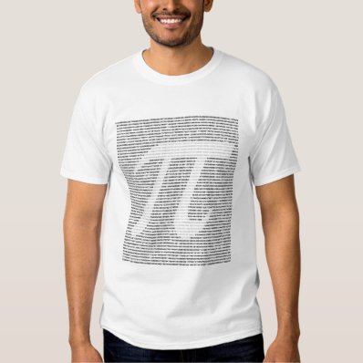 &quot;Pi&quot; - 5000 Digits Number Art! CLOTHING! T Shirt