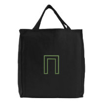 Pi Applique (Part2) Embroidered Tote Bags