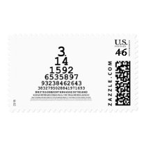 Pi Chart -- Math gifts and t-shirts Postage Stamps