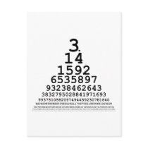 Pi Chart -- Math gifts and t-shirts postcards