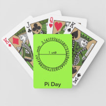 Pi Circle Bicycle Poker Deck
