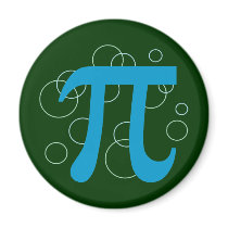 Pi Circles Refrigerator Magnet