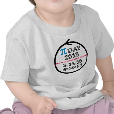 Pi Day 2015 baby tshirt