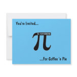 Pi Day Coffee & Pi Invitation ~ Customize