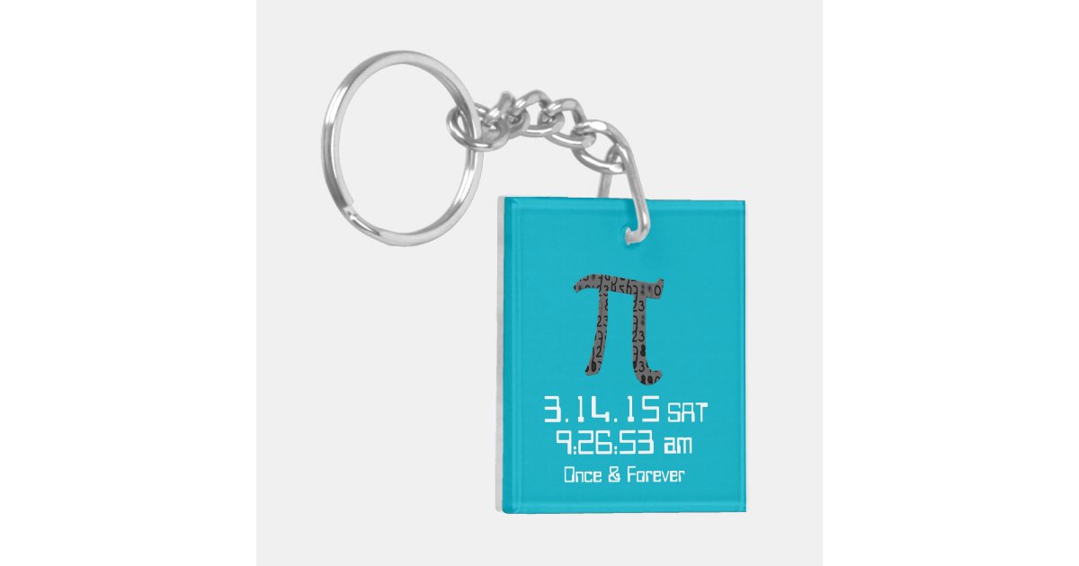 Pi Day March 2015 Custom design Keychain Zazzle