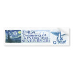 Pi Day Never Ends by Mudge Studios Bumper Sticker