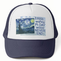 Pi Day Never Ends by Mudge Studios Mesh Hats