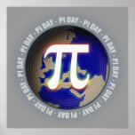 Pi Day on Earth - Math poster posters