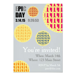 pie party invitations