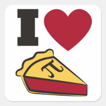 Pi Day Party Stickers