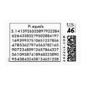 Pi equals 3.14159265358979323846264338327950288... postage