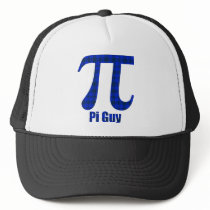 Pi Guy Blue and Black Plaid Pi Day Gifts and Tees hats