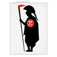 Pi Guy Early Greek Greeting Cards