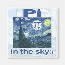 Pi in the Sky by Mudge Studios Fridge Magnet