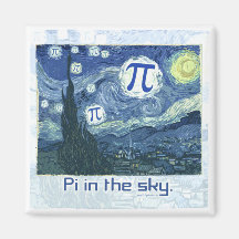Pi in the Sky Gift Ideas Refrigerator Magnet