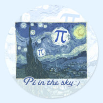 Pi in the Sky stickers