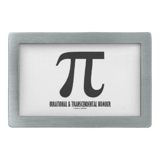 Pi Irrational And Transcendental Number (Math) Rectangular Belt Buckle