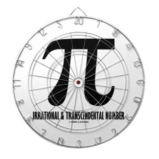 Pi Irrational And Transcendental Number (Math) Dart Boards