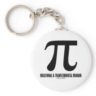 Pi Irrational And Transcendental Number (Math) Keychains
