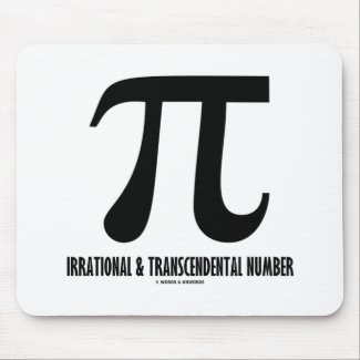 Pi Irrational And Transcendental Number (Math) Mousepads