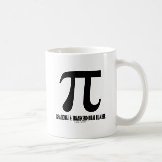 Pi Irrational And Transcendental Number (Math) Mugs