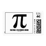 Pi Irrational And Transcendental Number Stamp