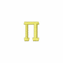 Pi... just add your own Fraternity alphabets embroidered shirts