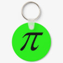 Pi Keychain Green