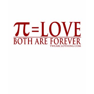 PI LOVE TEE SHIRTS