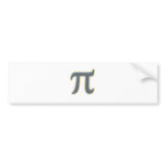 pi - math geek bumper sticker