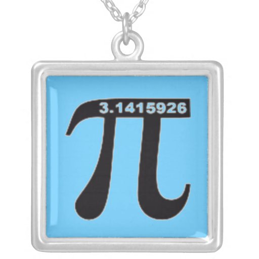 Pi Necklace (Blue)