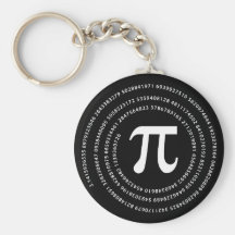 Pi Number Design Keychain