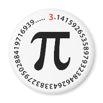 Pi Number Design Refrigerator Magnets