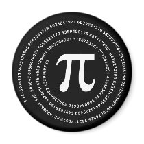 Pi Number Design Refrigerator Magnet