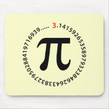 Pi Number Design Mouse Pads