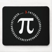 Pi Number Design Mouse Pad