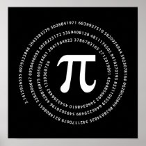 Pi Number Design Posters