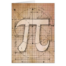Pi Number Drawing Cards