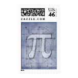 Pi Number Drawing postage